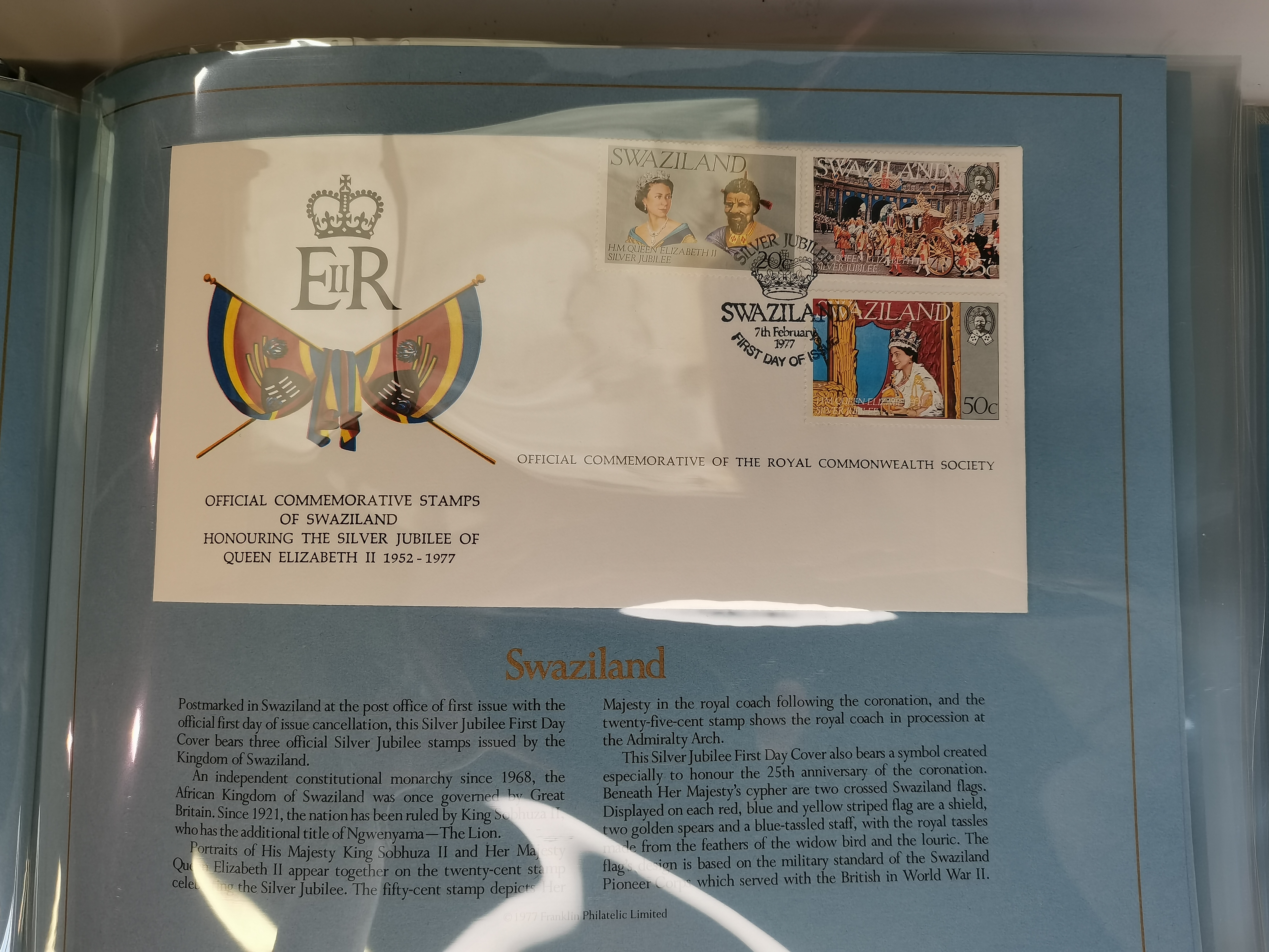 Album of Commonwealth Collection of Silver Jubilee First Day Covers with LOA - Image 2 of 3