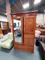 Victorian Mahogany Compactum Wardrobe