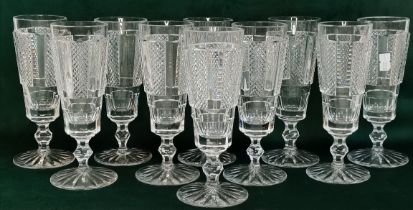 x10 Waterford Crystal Champagne Glasses