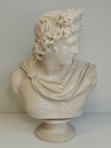 Victorian Parian Ware Bust of Apollo Belvedere