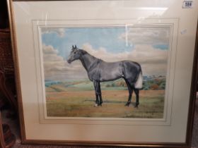 D.M. & E.M. Alderson (20th Century), A pair of watercolours of racehorses