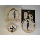 Set of 6 Villeroy & Boch dessert plates Design 1900 in box plus oval dish