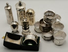 A mixed group of English and American silver, Victorian and later