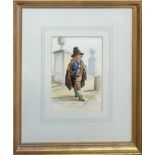 VINCENZO MARCHI, A MID 19TH CENTURY ITALIAN SCHOOL WATERCOLOUR ON PAPER Study of a provincial boy