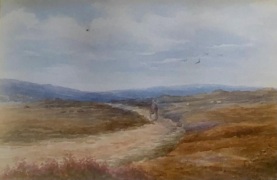 A.J. CHADWICK, AN EDWARDIAN BRITISH SCHOOL SET OF THREE WATERCOLOURS Views of Goathland Moor - Image 3 of 5