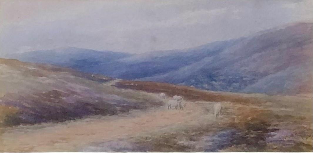A.J. CHADWICK, AN EDWARDIAN BRITISH SCHOOL SET OF THREE WATERCOLOURS Views of Goathland Moor - Image 2 of 5