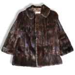 MARGUERITE, A VINTAGE FUR JACKET Bearing label 'Marguerite Farnborough’. (size S) Condition: good