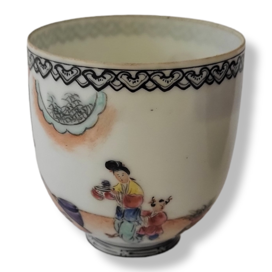 A LATE 19TH CENTURY CHINESE FLAMBE SANG DE BOEUF MONOCHROME DECORATED BRUSH POT Along with a pair of - Image 2 of 6