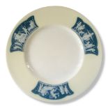 MINTON, A FINE PATE-SUR-PATE NEOCLASSICAL PORCELAIN CABINET PLATE Designed after Leon V. Solon,