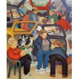 BERYL COOK,1926 - 2008, A SIGNED LIMITED EDITION PRINT Titled 'Boot Sale', signed in pencil lower