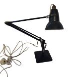 TERRY HERBERT, AN EARLY 20TH CENTURY CAST IRON ANGLEPOISE LAMP With ebonite finish, model 1227