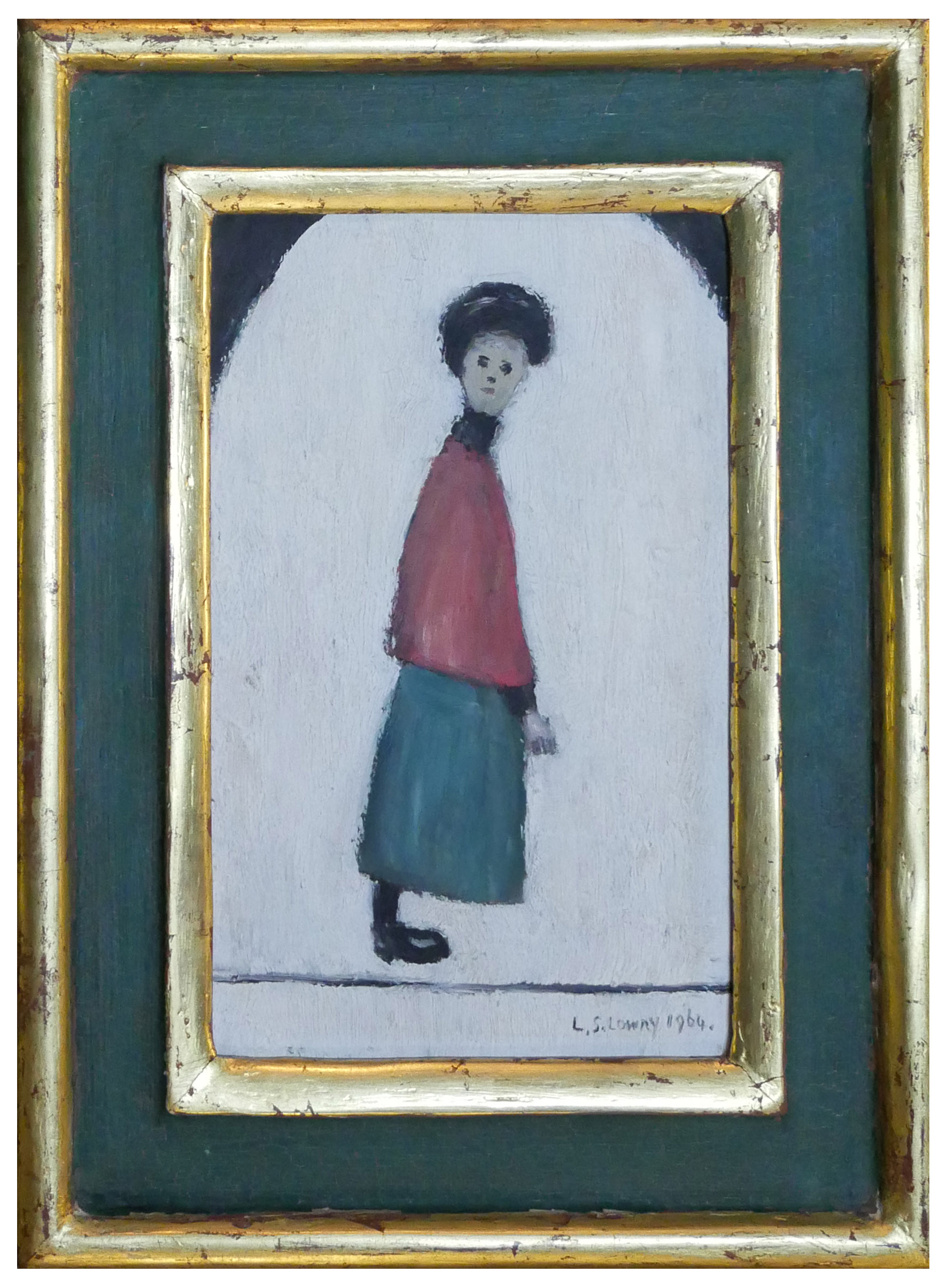 LAWRENCE STEPHEN LOWRY R.A., BRITISH, 1887 0 1976, OIL ON BOARD Titled 'Lady in Waiting', signed and - Image 20 of 41