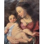 FOLLOWER OF RAPHAEL, A LATE 17TH/EARLY 18TH CENTURY CONTINENTAL SCHOOL OIL ON CANVAS, MADONNA AND