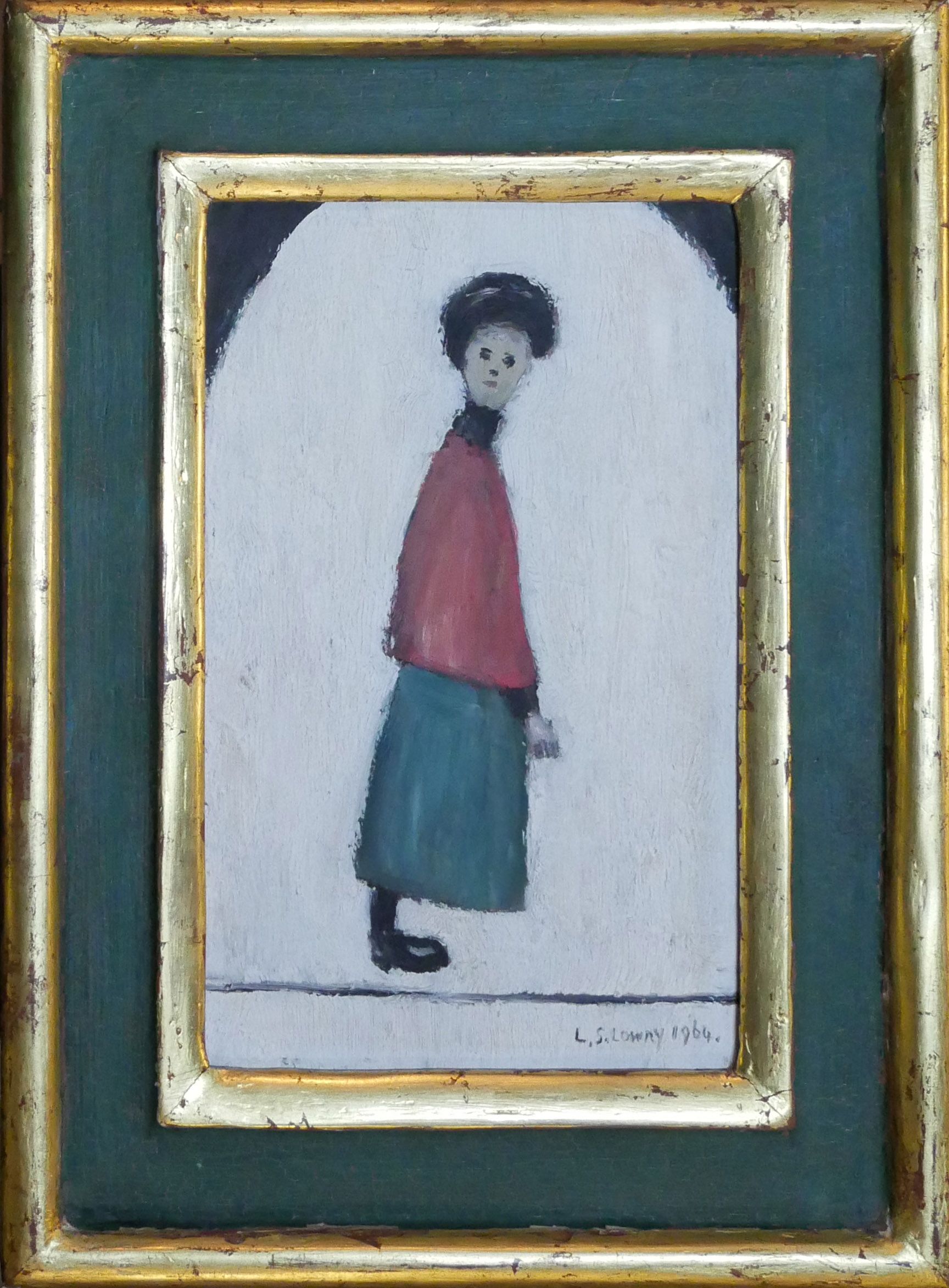 LAWRENCE STEPHEN LOWRY R.A., BRITISH, 1887 0 1976, OIL ON BOARD Titled 'Lady in Waiting', signed and - Image 19 of 41