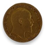 A KING EDWARD VII 22CT GOLD HALF SOVEREIGN COIN, DATED 1902 With King George and Dragon to reverse.