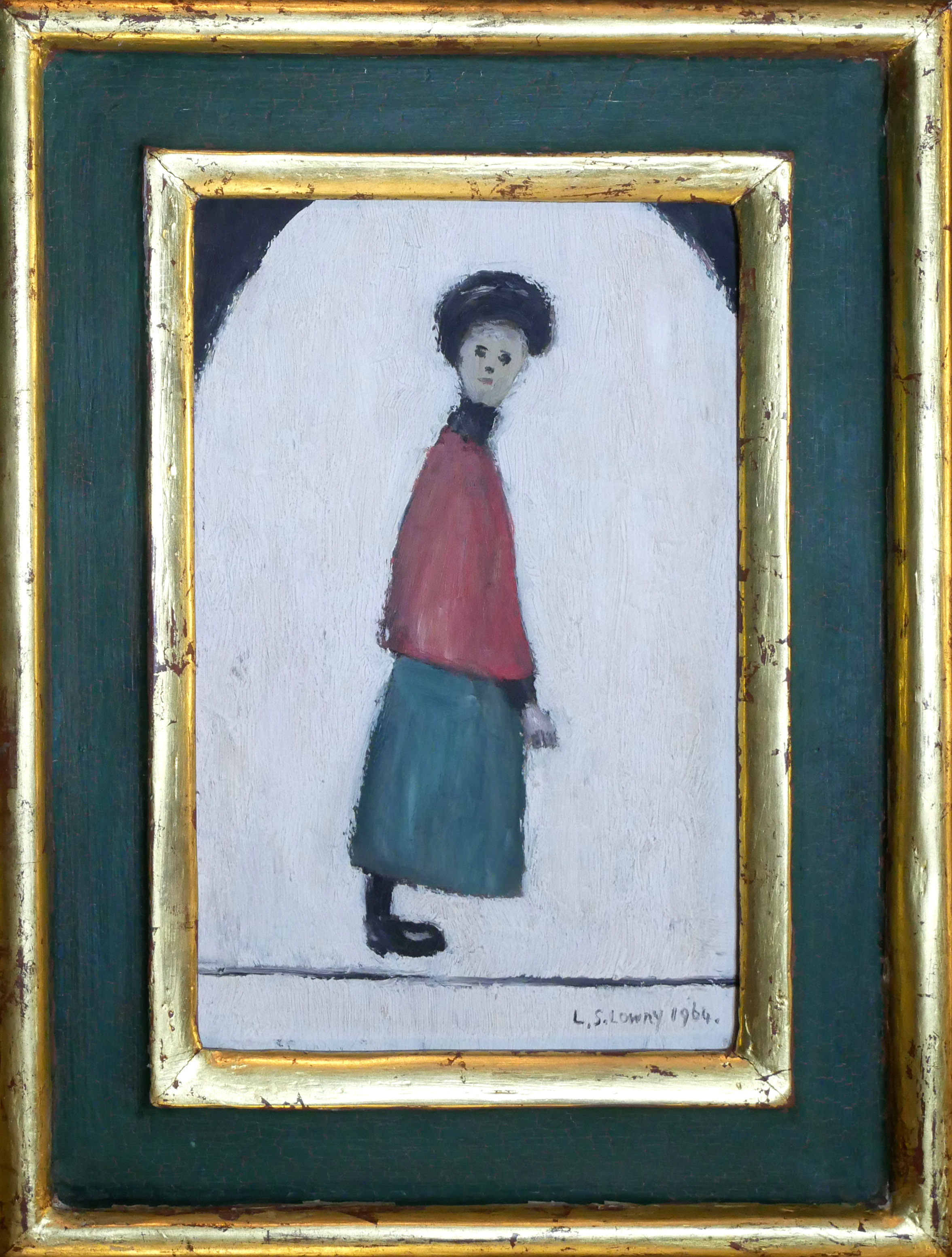 LAWRENCE STEPHEN LOWRY R.A., BRITISH, 1887 0 1976, OIL ON BOARD Titled 'Lady in Waiting', signed and - Image 2 of 41