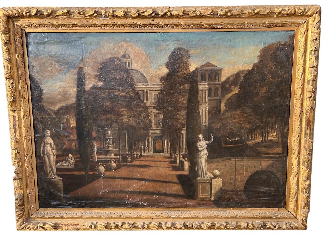 CIRCLE OF GIOVANNI PAOLO PANINI, PIACENZA, 1691 - 1765, ROME, A LARGE 18TH CENTURY OIL ON CANVAS - Image 2 of 3