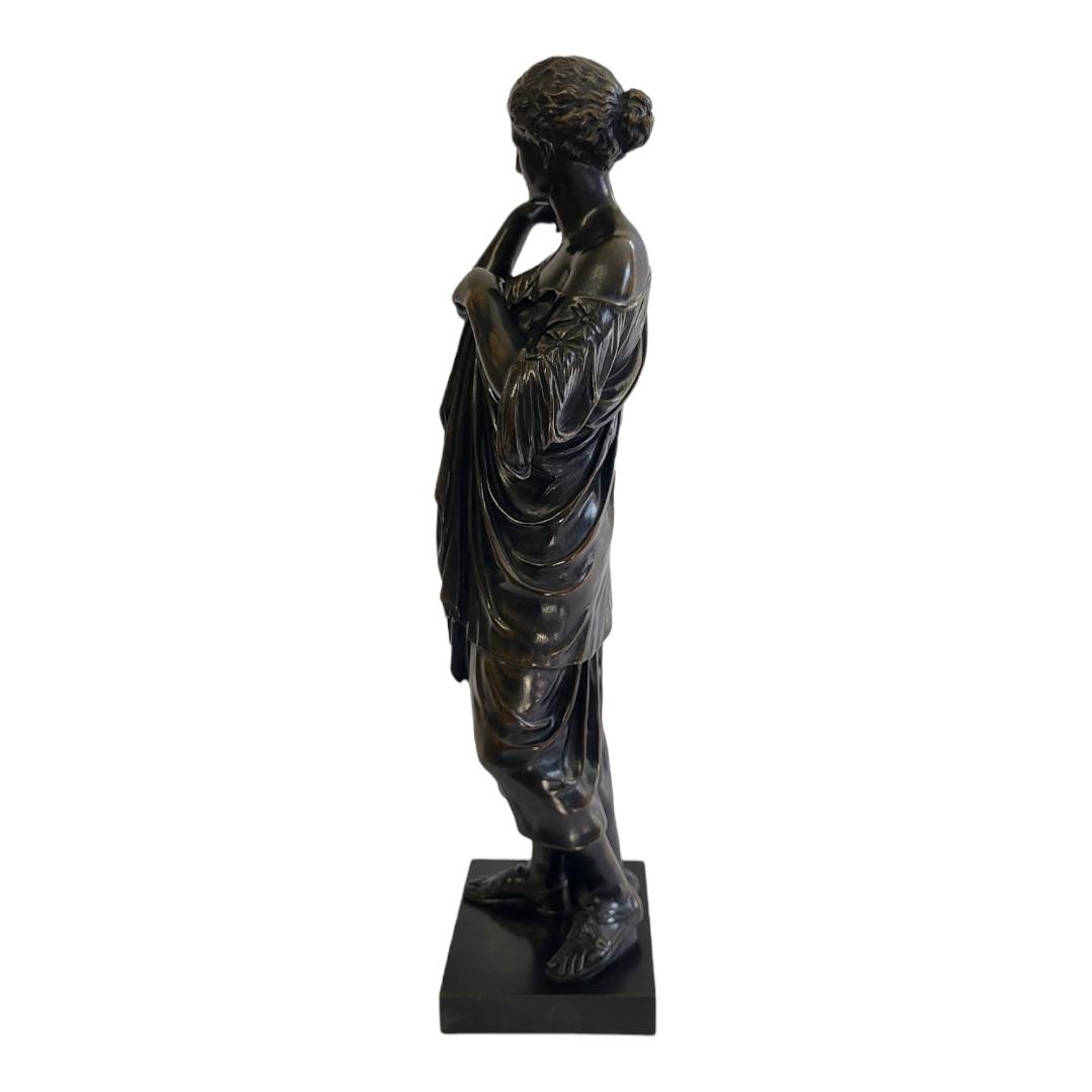 DIANA OF GABII, A 19TH CENTURY BRONZE STATUE. (43cm) Condition: good throughout - Image 3 of 3