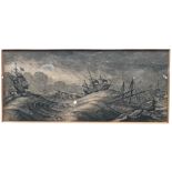 WENCESLAUS HOLLAR, BOHEMIAN, 1607 - 1677, A SET OF THREE 17TH CENTURY ETCHINGS Seascape with