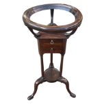 ATTRIBUTED TO ALEXANDER PETER, SCOTTISH, AN 18TH CENTURY GEORGE III MAHOGANY TRIPOD WASHSTAND The