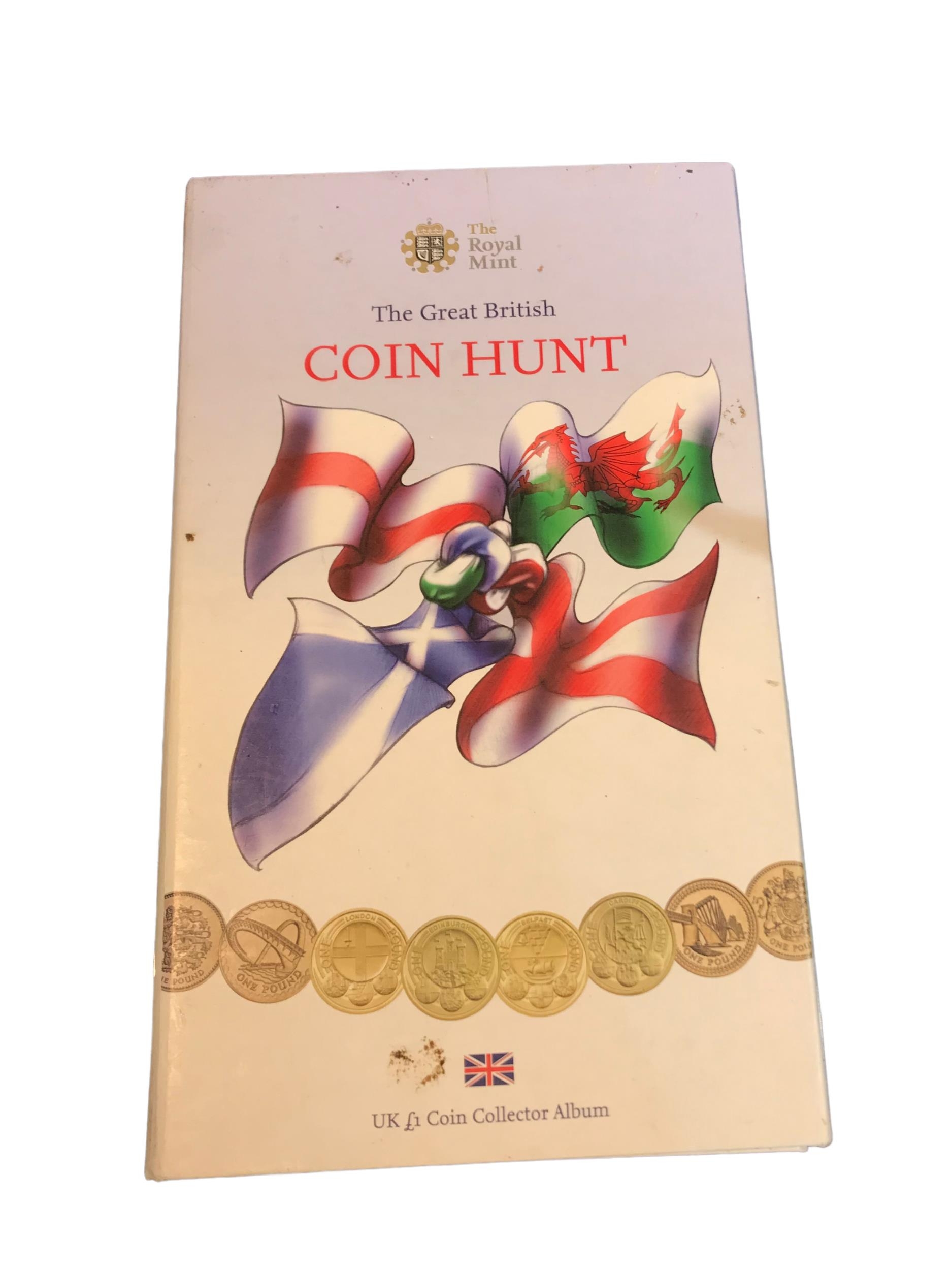 A ROYAL MINT GREAT BRITISH COIN HUNT £1 COLLECTOR ALBUM Lacking complete medallion. - Image 2 of 2