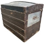 LOUIS VUITTON, A LATE 19TH/EARLY 20TH CENTURY DOMED STEAMER TRUNK Interior bearing label. (h 70cm