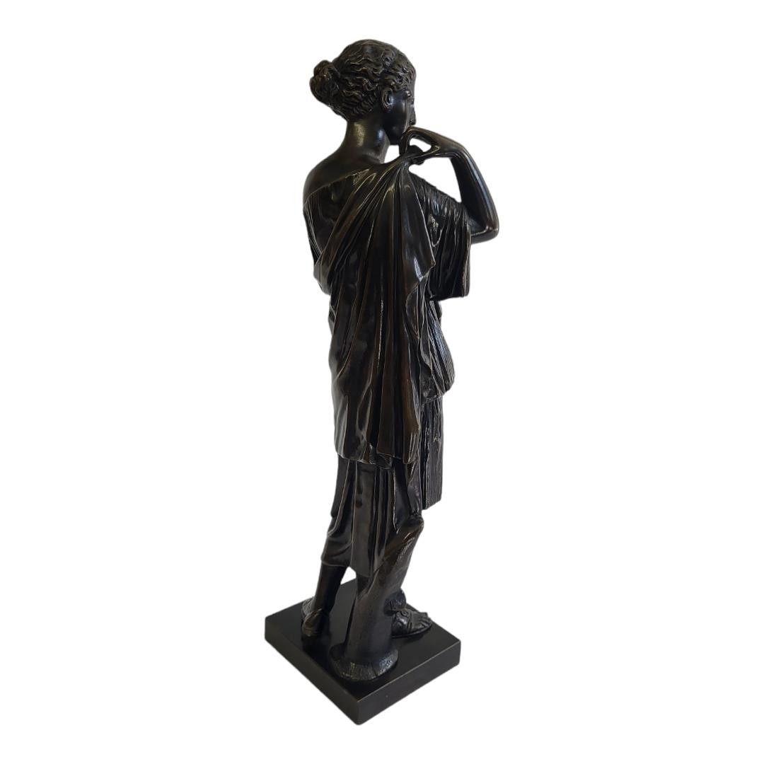 DIANA OF GABII, A 19TH CENTURY BRONZE STATUE. (43cm) Condition: good throughout - Image 2 of 3