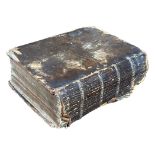 17TH CENTURY LEATHER BOUND, THE BOOK OF COMMON PRAIER (PRAYER), 1675 The administration of the