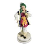 STAFFORDSHIRE, A 19TH CENTURY THEATRICAL FIGURE OF JOHN LISTON AS ‘ALI BABA’ IN ‘FORTY THIEVES’. (