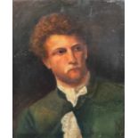 A 19TH CENTURY (POSSIBLY FRENCH) IMPRESSIONIST OIL ON CANVAS Portrait of a gentleman wearing a white