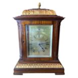 A GEORGE III DESIGN WALNUT AND GILTWOOD BRACKET CLOCK The engraved dial inscribed ‘Donne Birchin