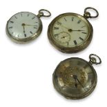CHARLES HARRIS, A VICTORIAN SILVER OPEN FACED POCKET WATCH, HALLMARKED LONDON, 1881 Together with