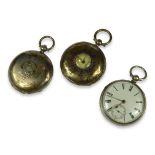 REINER BROTHERS, LANDPORT. A VICTORIAN SILVER POCKET WATCH, HALLMARKED LONDON, 1883 Together with