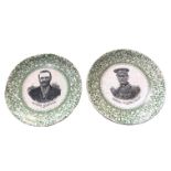 IRISH INTEREST, TWO 1922 COMMEMORATIVE PLATES OF GENERAL MICHAEL COLLINS & ARTHUR GRIFFITHS Photo: