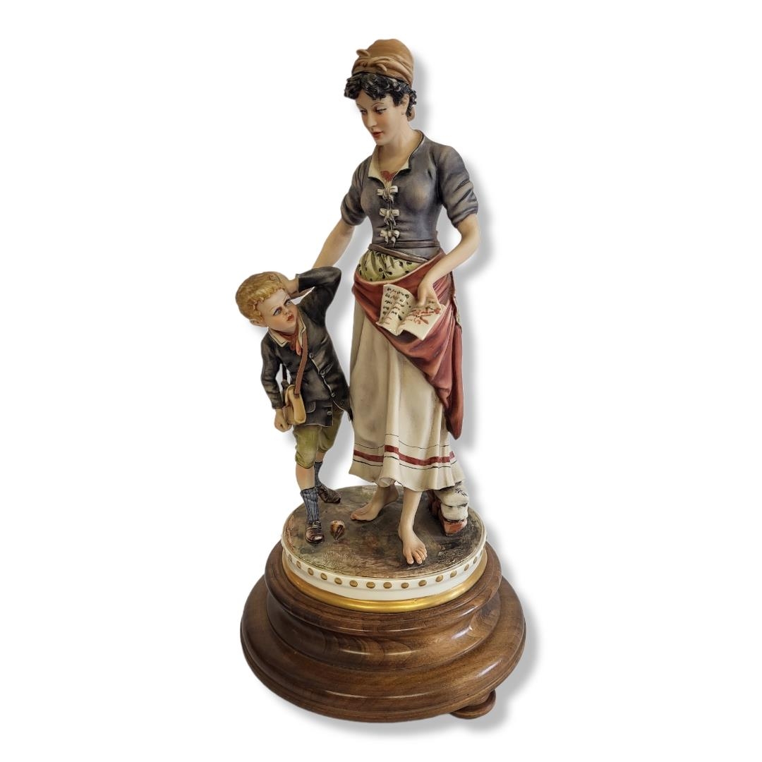 CAPODIMONTE OF ROYAL NAPLES, A MID 20TH CENTURY HARD PASTE PORCELAIN GROUP, MOTHER AND CHILD - Image 2 of 6