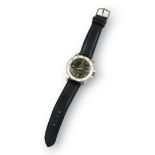 TITONI, AIRMASTER, AN ITALIAN STAINLESS STEEL GENT’S WRISTWATCH Having a white enamel bezel,black