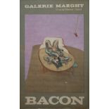 BACON GALERIE MAEGHT, 13 RUE DE TERHERAN PARIS 8, ORIGINAL MID 60’S POSTER Framed and glazed. (