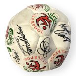 LIVERPOOL FOOTBALL CLUB, A 1994 AUTOGRAPHED FOOTBALL From the game Liverpool v Norwich, original