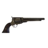 ELI WHITNEY, A U.S ARMY COLT PERCUSSION REVOLVER (barrel 19cm overall 34cm) Condition: good, some