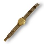 AUDEMARS PIGUET, A VINTAGE 18CT GOLD GENTS WRISTWATCH Circular gold tone dial and slim case, on a