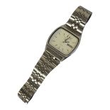 SEIKO, A STAINLESS STEEL GENT’S AUTOMATIC WRISTWATCH Rectangular silver tone dial and day date