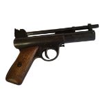 A VINTAGE WEBLEY MARK II AIR PISTOL .22. (21cm) Condition: some light wear, in working order