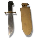 KINFOLKS V44 WWII PILOTS SURVIVAL/FIGHTING KNIFE Part of crew bail-out kit, blade stamped, canvas