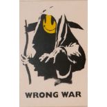 BANKSY, BN 1974, A WRONG WAR STICKER PRINT, CIRCA 2003 Together with a letter of provenance