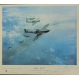 A PAIR OF ROYAL AIR FORCE SIGNED LIMITED EDITION ( 09/850) PRINTS Titled ‘Spitfire Mark V after