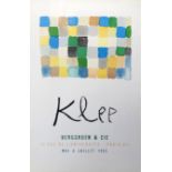 KLEE, BERGGRUEN & CIE, A VINTAGE EXHIBITION POSTER Framed and glazed. (51cm x 77cm) Condition: good