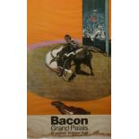 BACON GRAND PALAIS, 27 OCTOBER - 10 JANUARY 1972, ORIGINAL EXHIBITION POSTER Published by Gordon