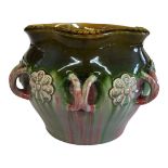 DR. CHRISTOPHER DRESSER FOR LINTHORPE POTTERY, AN AESTHETIC MOVEMENT POTTERY JARDINIÈRE, CIRCA