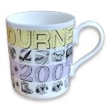 AFTER ERIC RAVILIOUS, A BONE CHINA ALPHABET MUG Redesigned for Glyndebourne, classical music