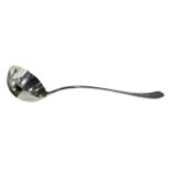 COOPER BROTHERS & SONS LTD, A SILVER LADLE HALLMARKED SHEFFIELD, 1960 Having rattail pattern